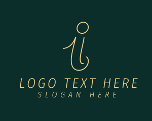 Letter I - Organic Beauty Products Boutique logo design