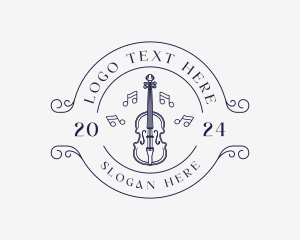 Violin Musical Instrument Logo