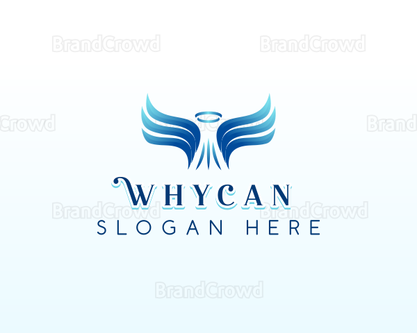 Spiritual Angel Wings Logo
