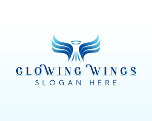 Spiritual Angel Wings logo design