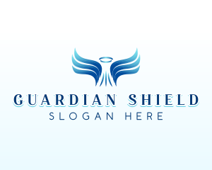 Guardian - Spiritual Angel Wings logo design