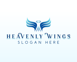 Spiritual Angel Wings logo design