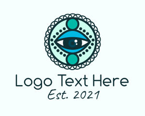 Optical - Mandala Art Eyes logo design