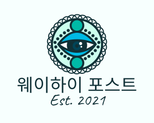 Mandala Art Eyes logo design