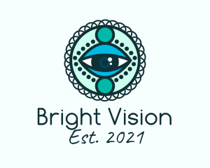 Pupil - Mandala Art Eyes logo design