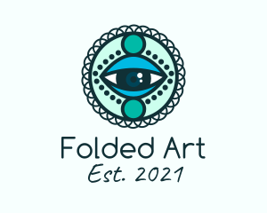 Mandala Art Eyes logo design