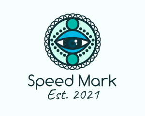 Mandala Art Eyes logo design