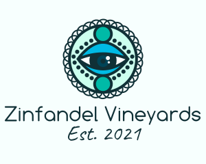 Mandala Art Eyes logo design