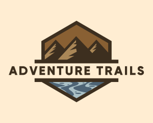 Mountain Sea Exploration  logo design