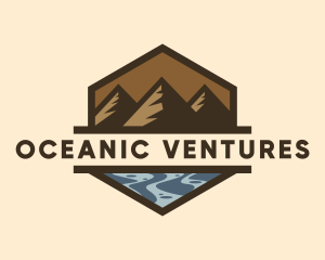 Mountain Sea Exploration  logo design