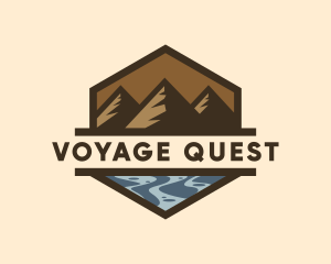 Exploration - Mountain Sea Exploration logo design