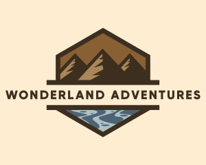 Mountain Sea Exploration  logo design