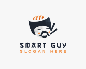 Japanese Sushi Guy logo design