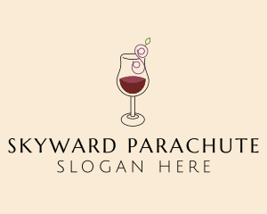 Letter S Grape Wine  logo design