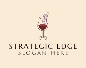 Letter S Grape Wine  logo design