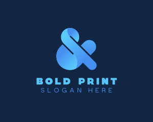 Bold Ampersand Font logo design