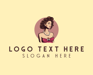 Lady - Pinup Girl Salon logo design