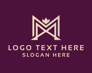 Luxury - Crown Jewelry Letter M logo design