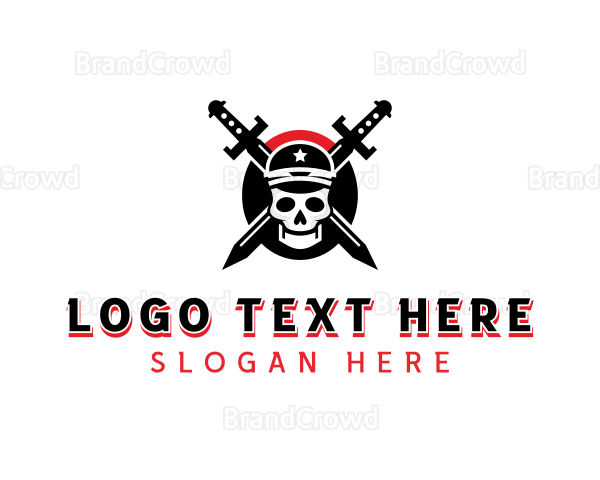 Sword Captain Skull Logo