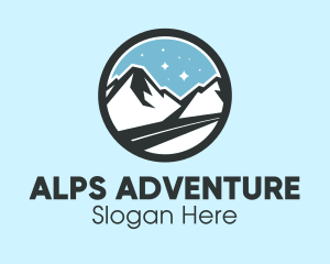 Alps - Outdoor Mountain Peak logo design