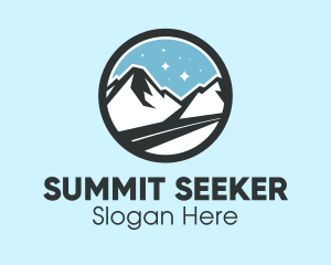 Mountaineer - Outdoor Mountain Peak logo design