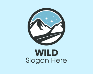 Evening - Outdoor Mountain Peak logo design