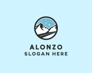 Outdoor Mountain Peak  logo design