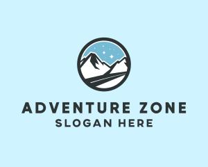 Outdoor Mountain Peak  logo design