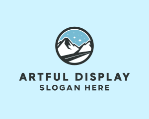 Outdoor Mountain Peak  logo design