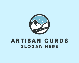 Outdoor Mountain Peak  logo design