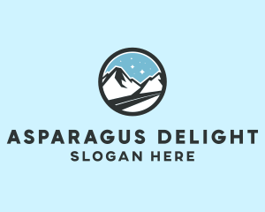 Outdoor Mountain Peak  logo design