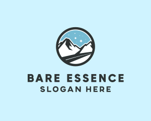 Outdoor Mountain Peak  logo design