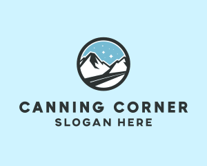 Outdoor Mountain Peak  logo design