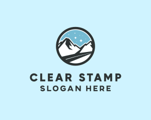 Outdoor Mountain Peak  logo design