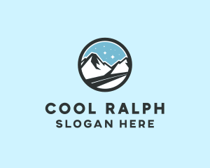 Outdoor Mountain Peak  logo design