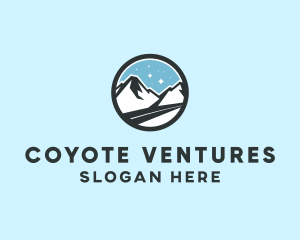 Outdoor Mountain Peak  logo design