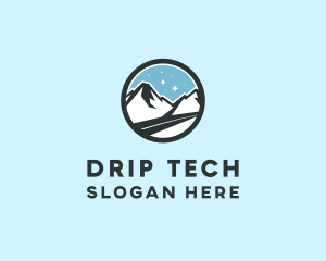 Outdoor Mountain Peak  logo design