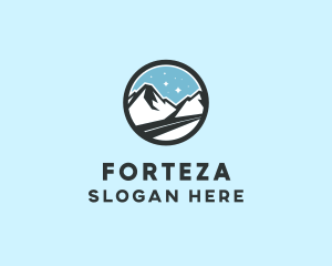 Outdoor Mountain Peak  logo design