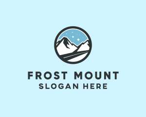 Outdoor Mountain Peak  logo design