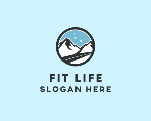 Outdoor Mountain Peak  logo design