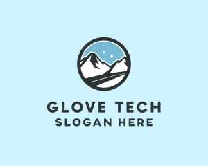 Outdoor Mountain Peak  logo design