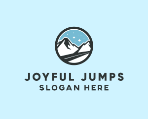 Outdoor Mountain Peak  logo design