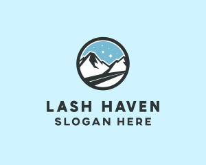 Outdoor Mountain Peak  logo design