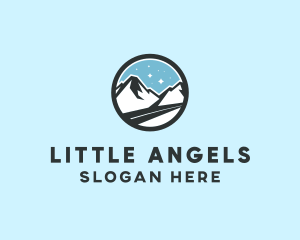 Outdoor Mountain Peak  logo design