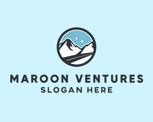 Outdoor Mountain Peak  logo design