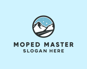 Outdoor Mountain Peak  logo design