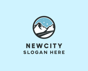 Outdoor Mountain Peak  logo design