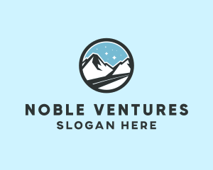 Outdoor Mountain Peak  logo design