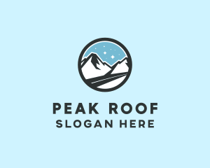 Outdoor Mountain Peak  logo design