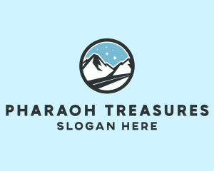 Outdoor Mountain Peak  logo design